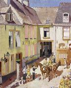 The Courtyard,Hotel Sauvage,Cassel,Nord, Sir William Orpen